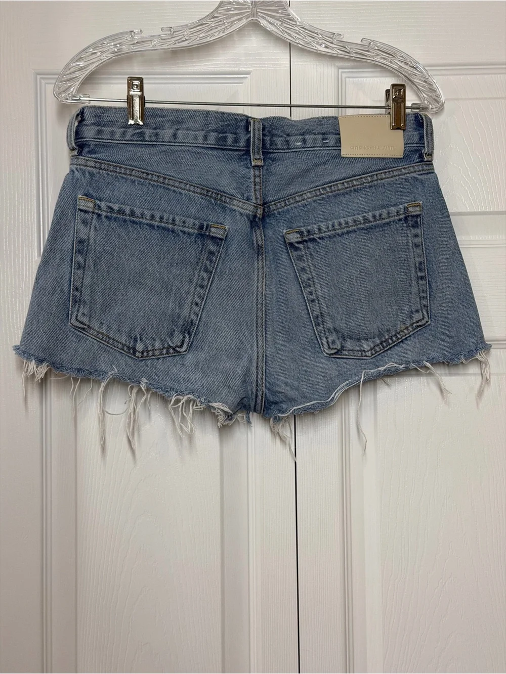 Citizens of Humanity Annabelle Long Premium Vintage Blue Denim Shorts Size 26